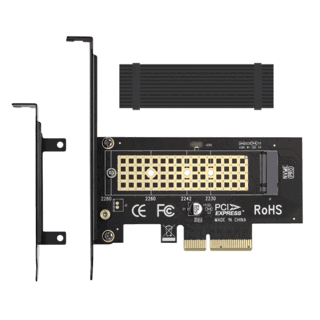 a cheap nvme to pcie adapter pic